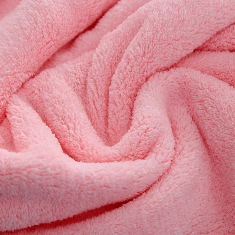 Pink Microfiber Towel, Microfiber Terry Cloth